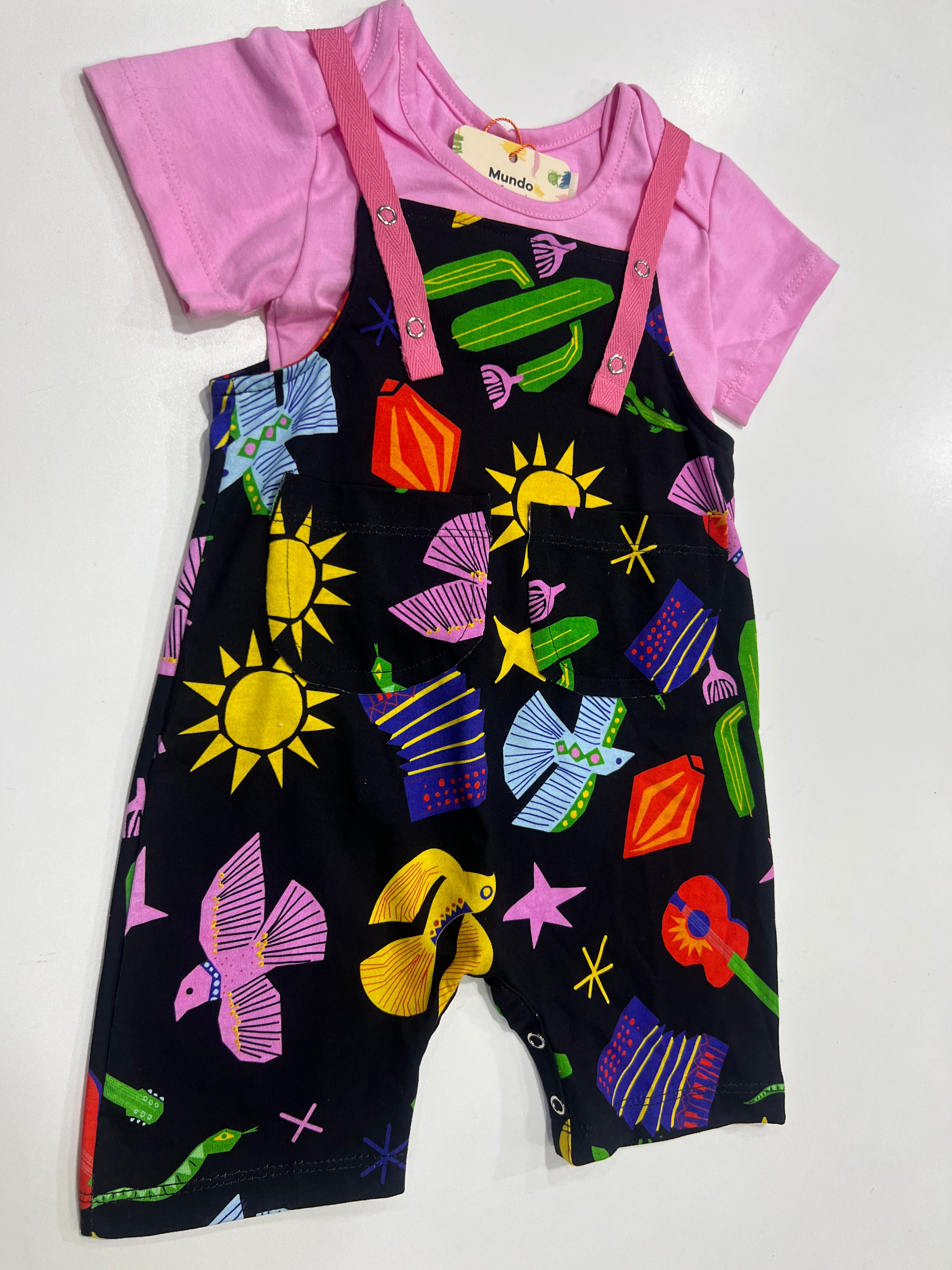 Jardineira Bebê Folia