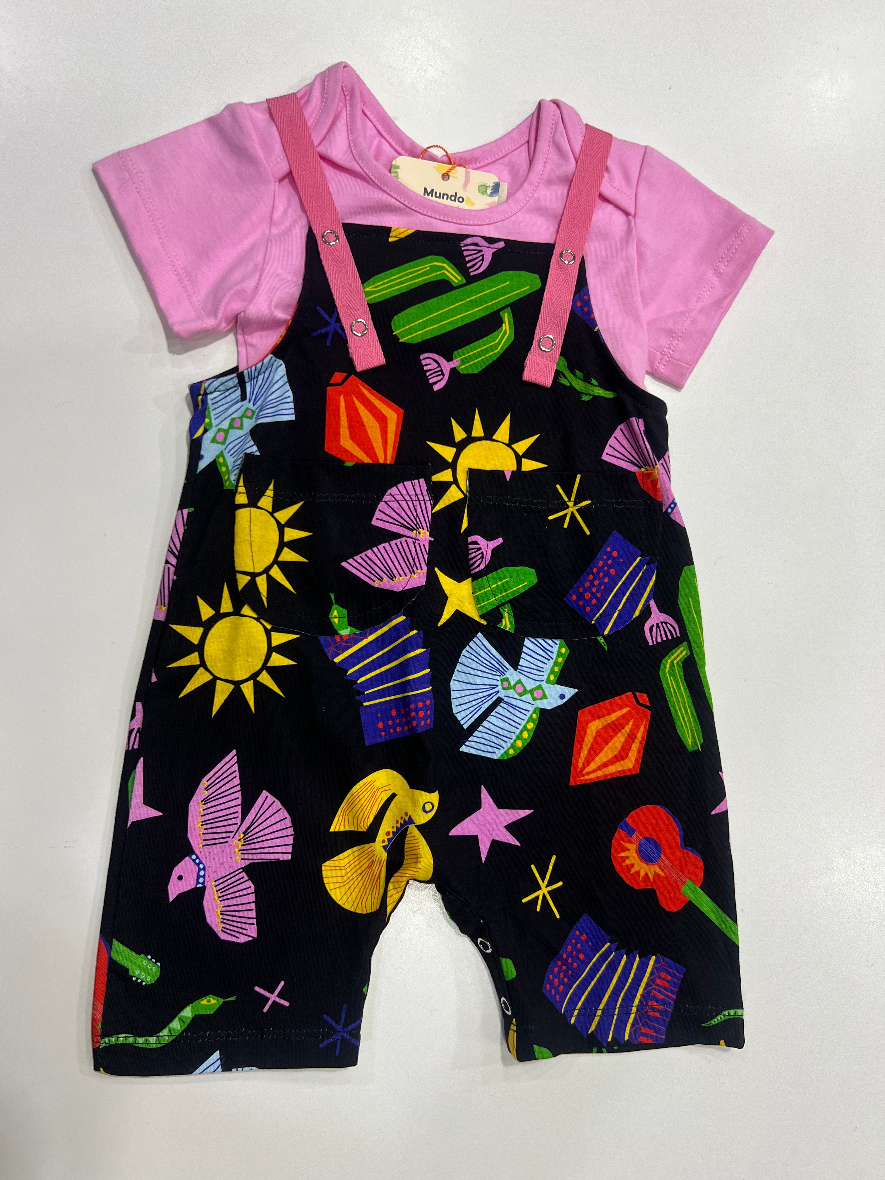 Jardineira Bebê Folia
