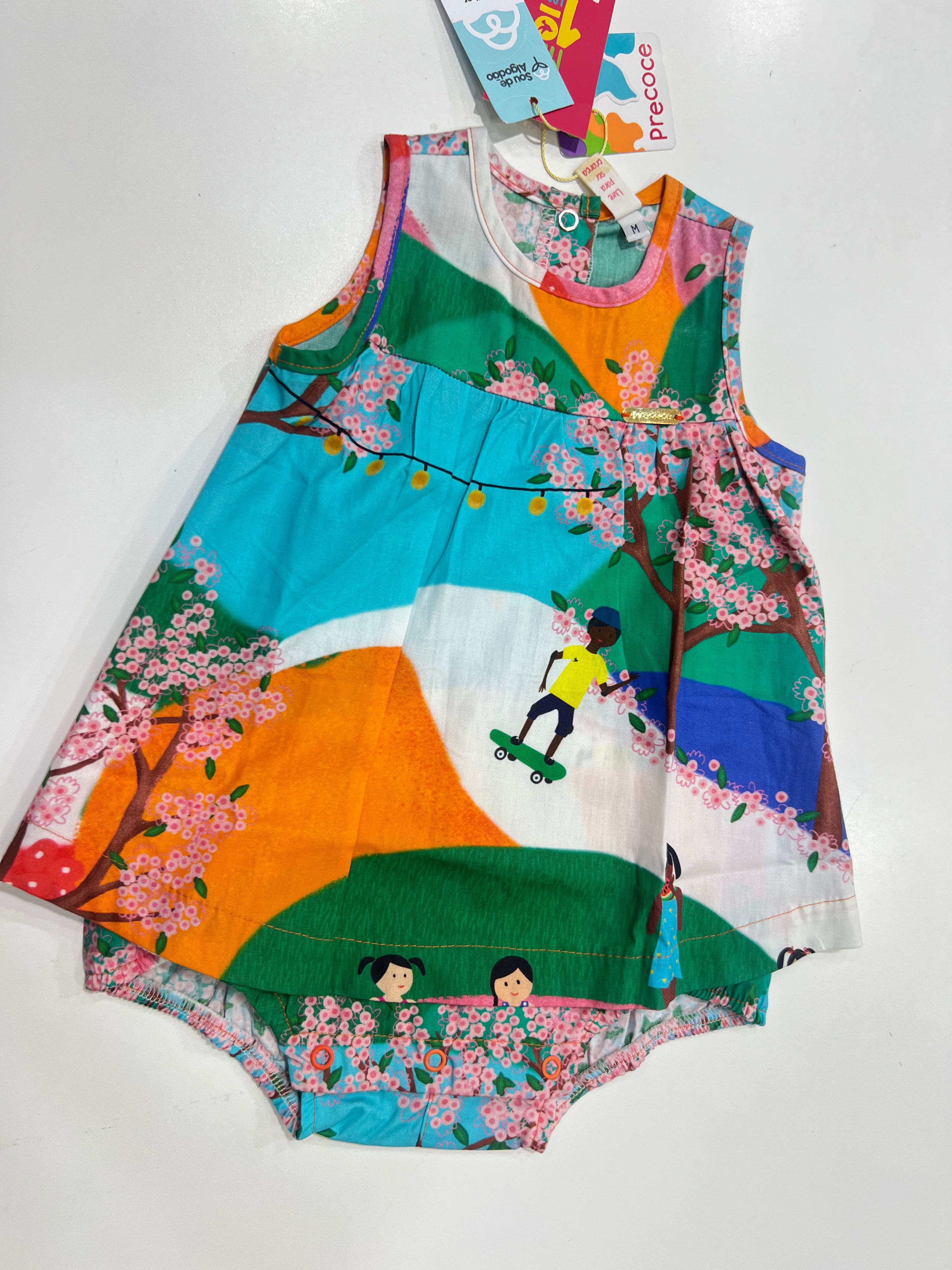 Body com Vestido Picnic no Parque