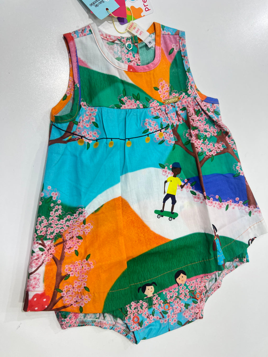 Body com Vestido Picnic no Parque