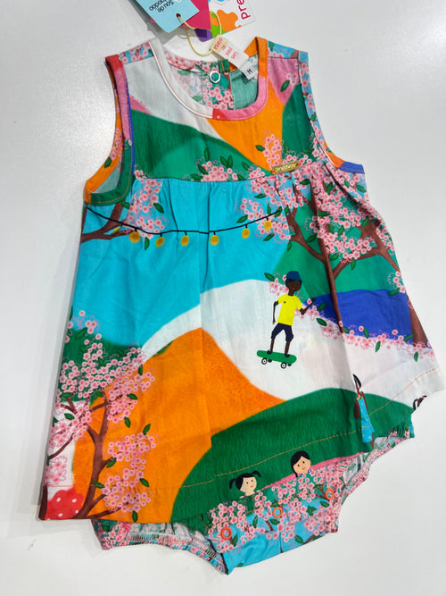 Body com Vestido Picnic no Parque