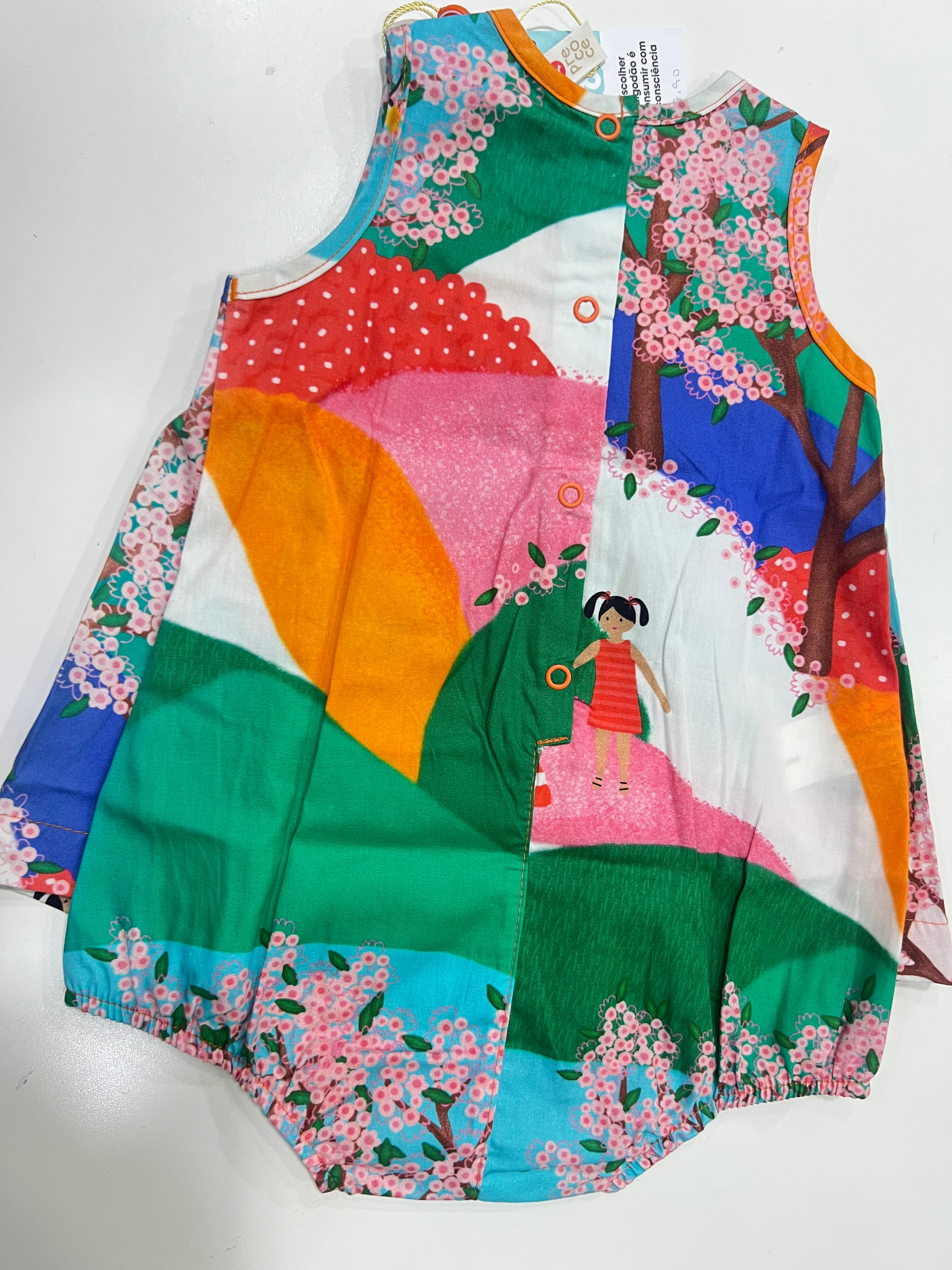 Body com Vestido Picnic no Parque