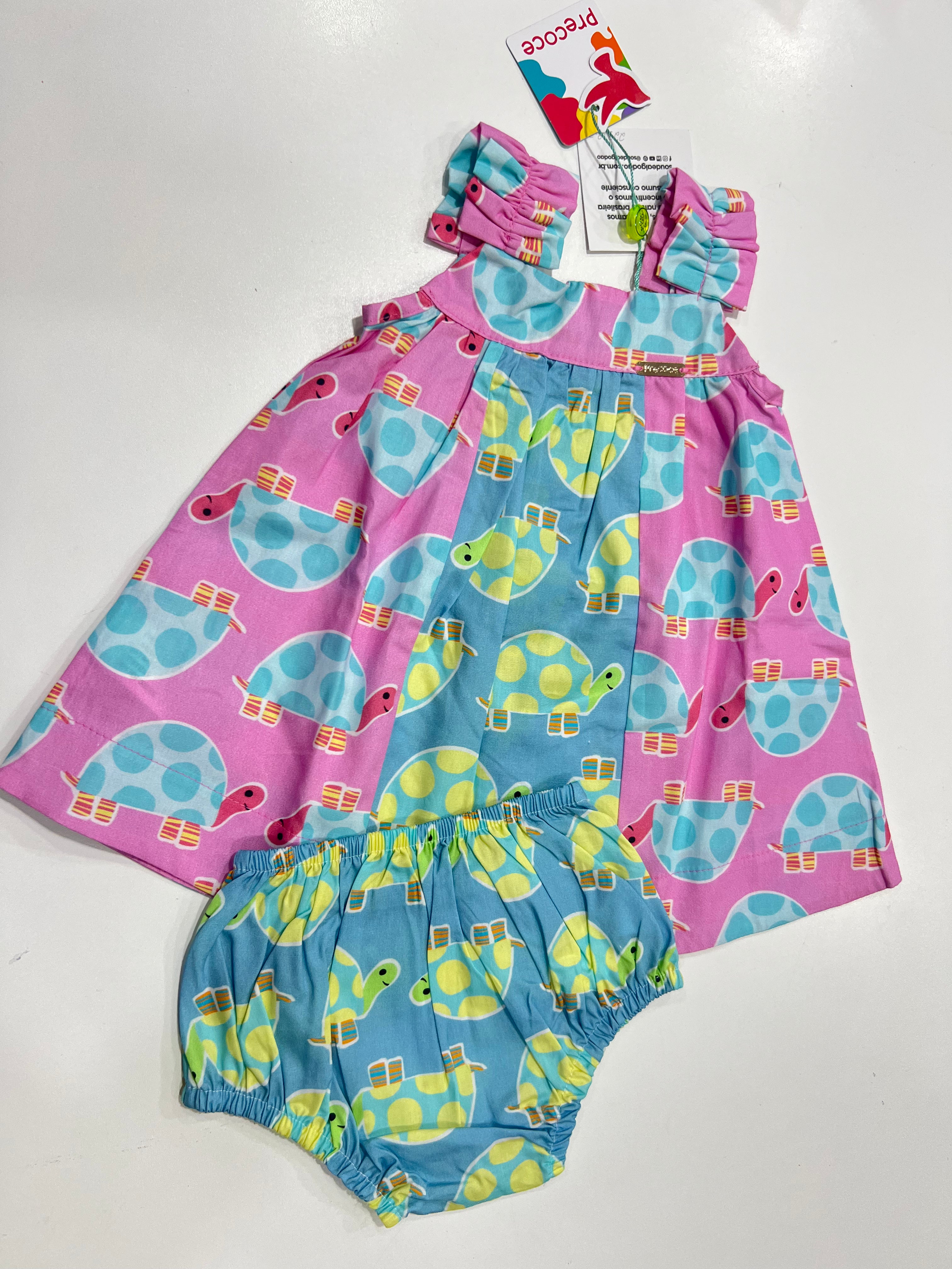 Vestido Fundo do Mar