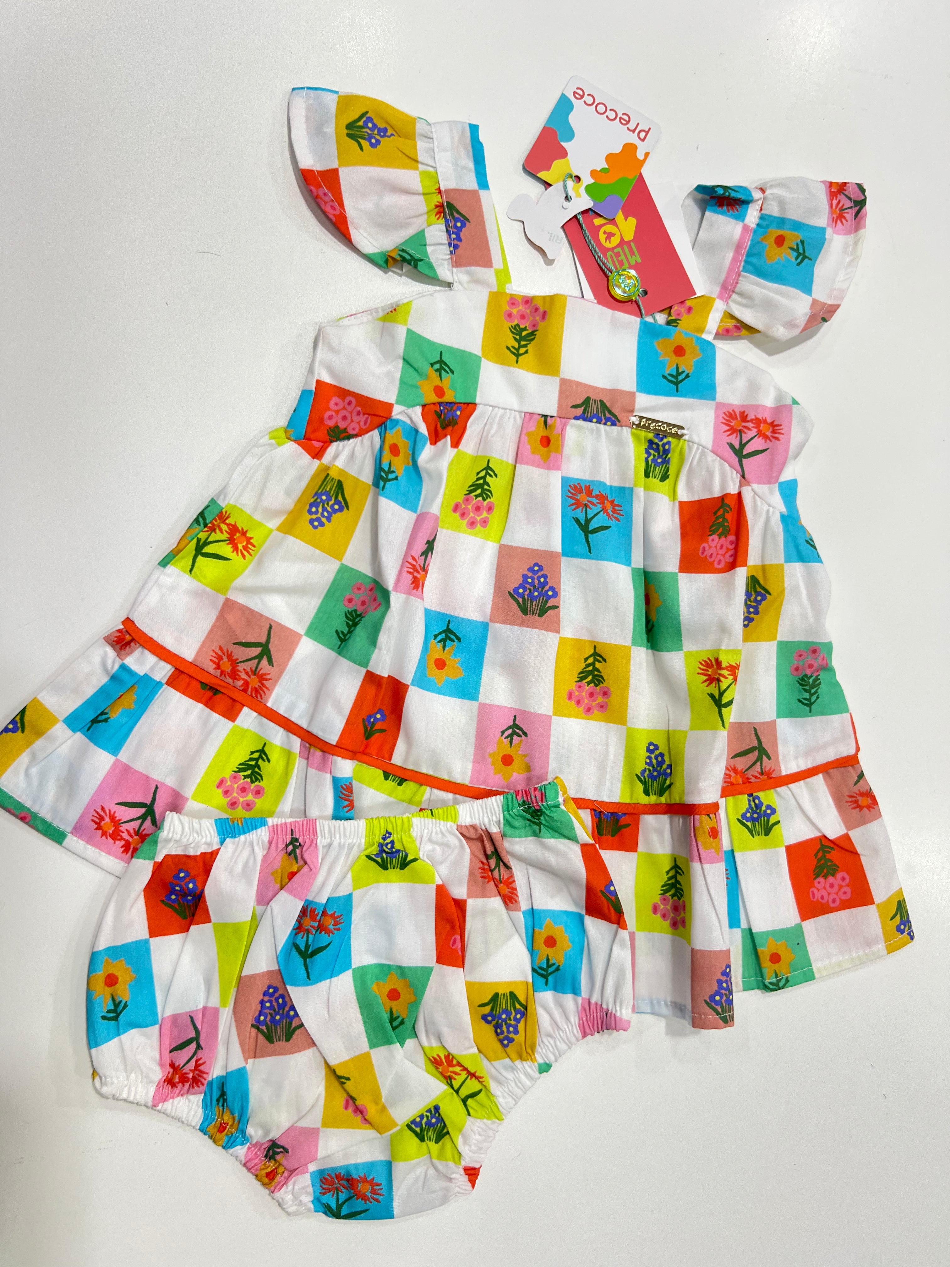Vestido Flores com alças