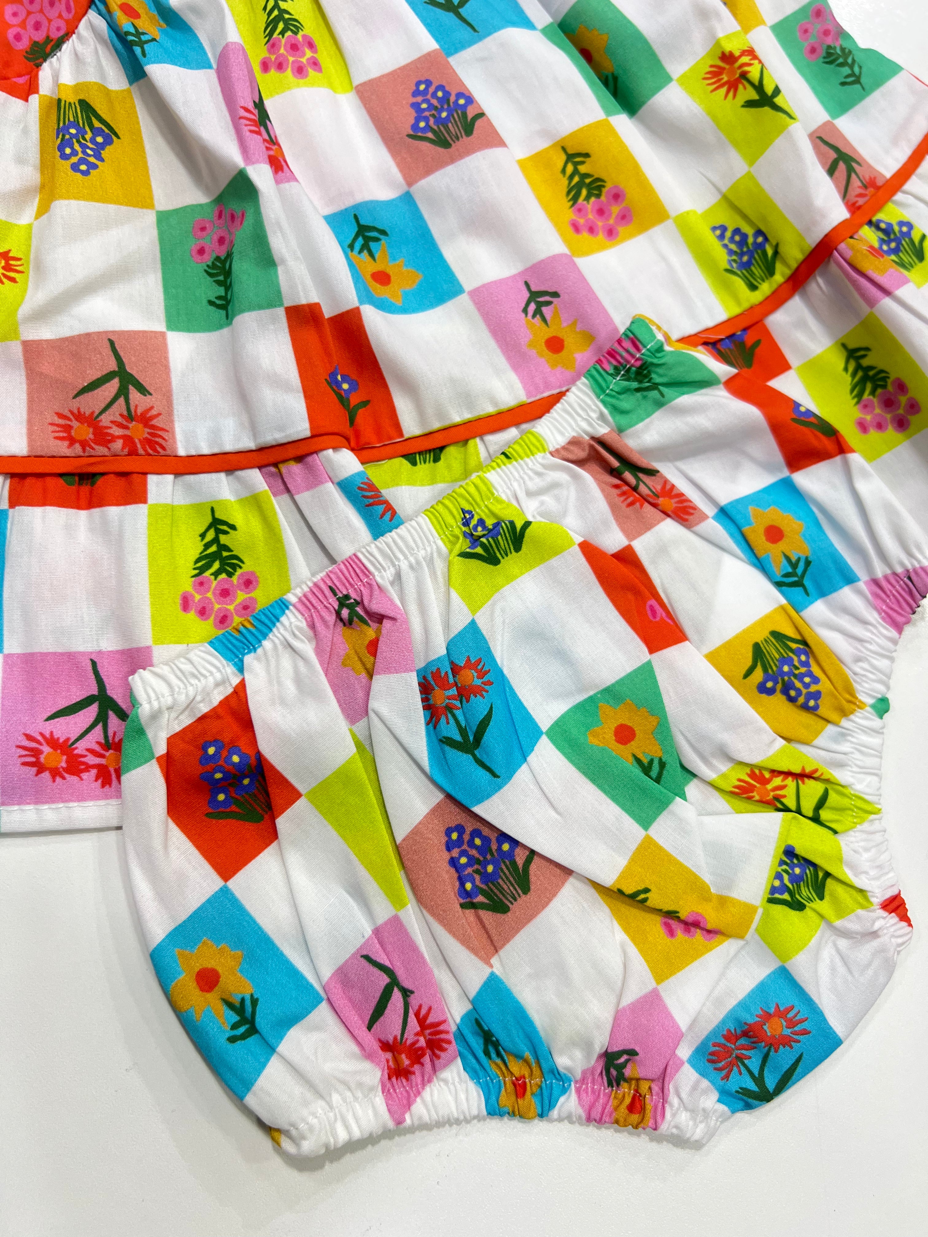 Vestido Flores com alças