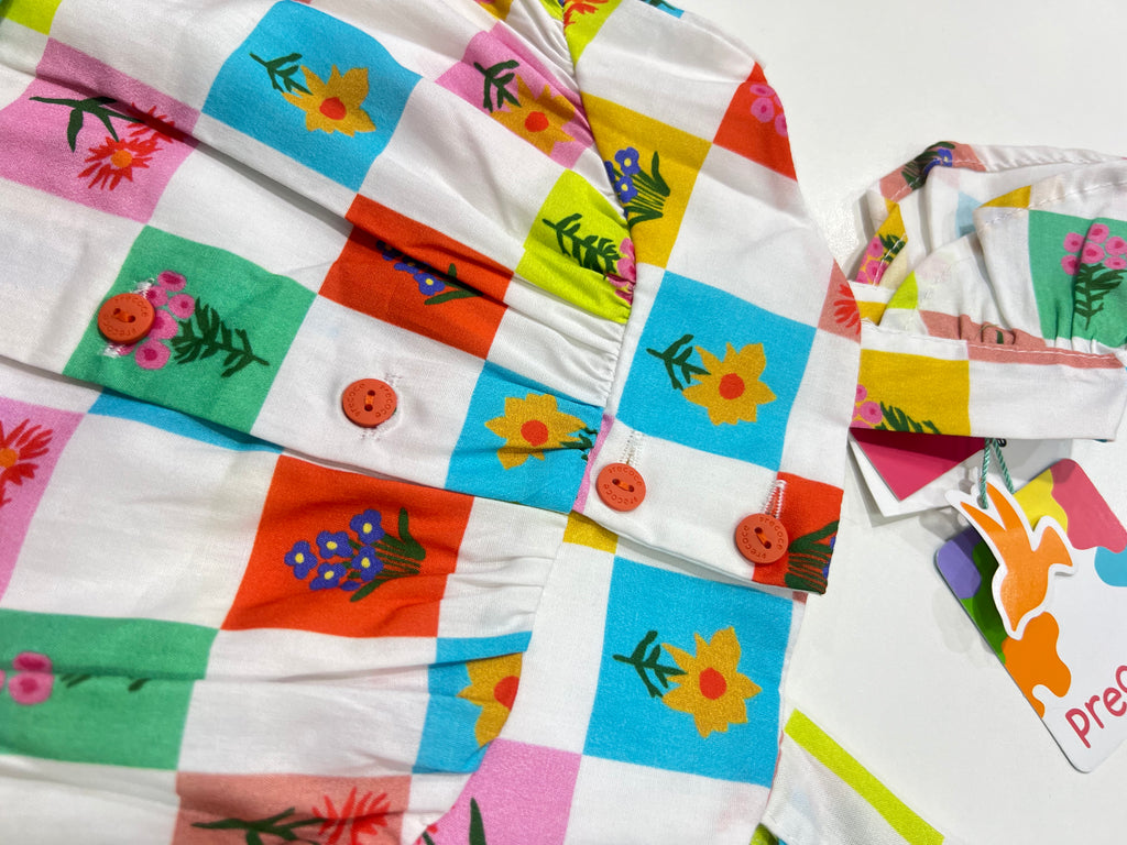 Vestido Flores com alças
