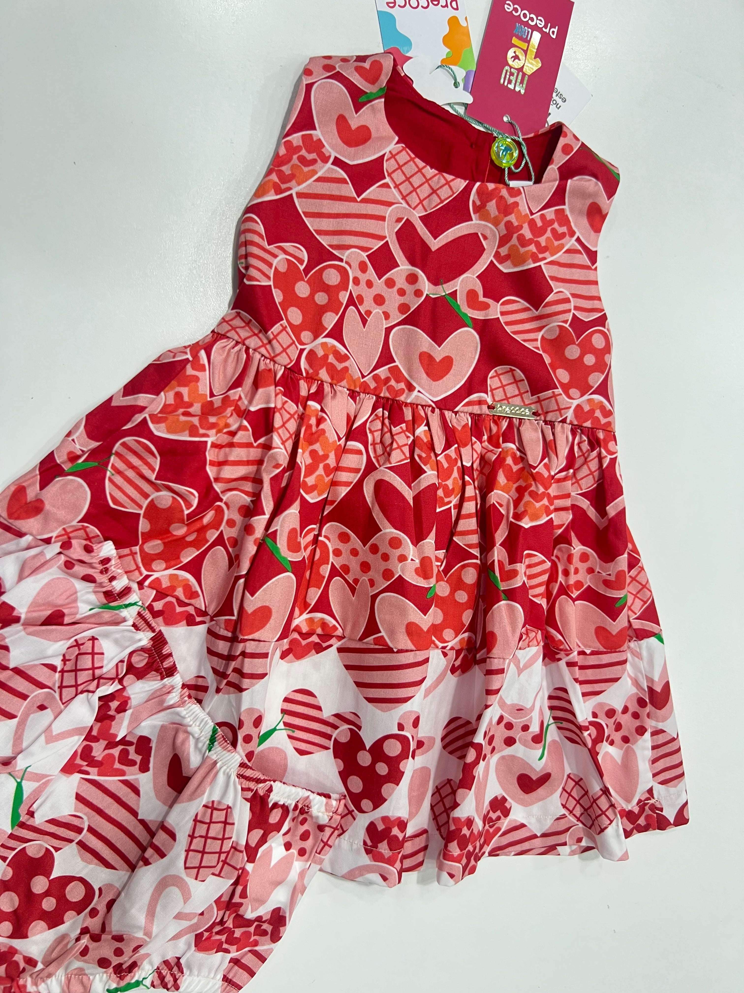 Vestido Estampa Coração