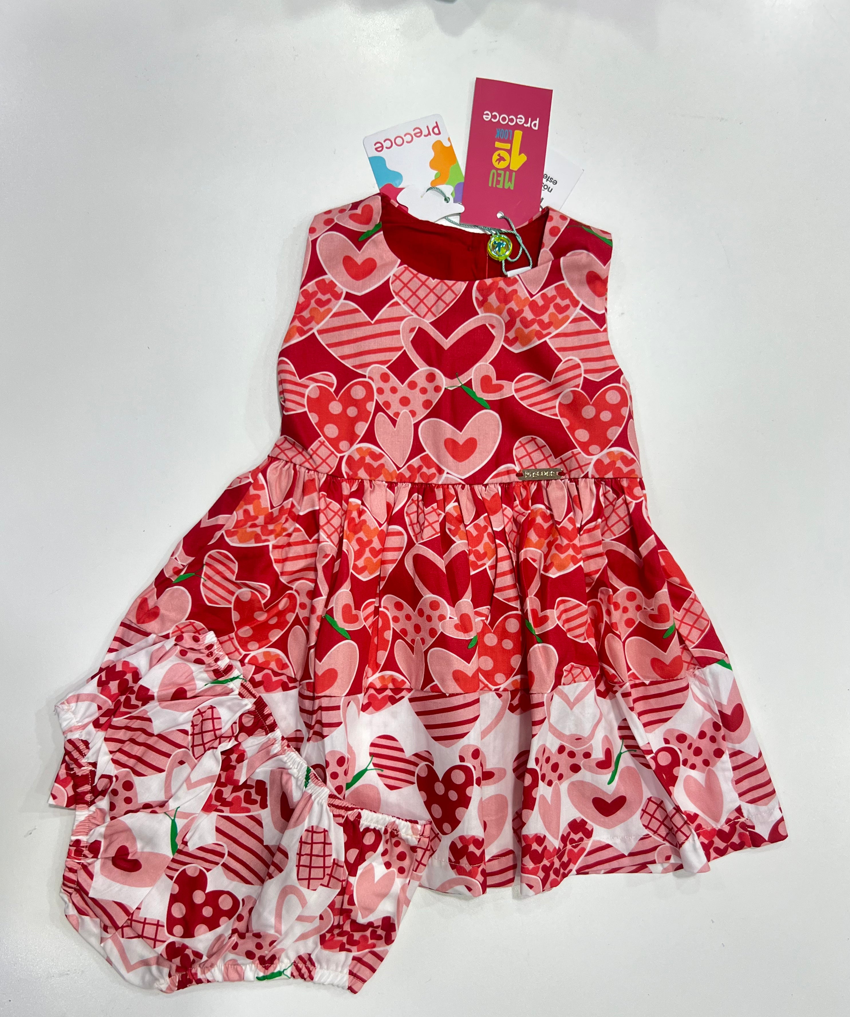 Vestido Estampa Coração