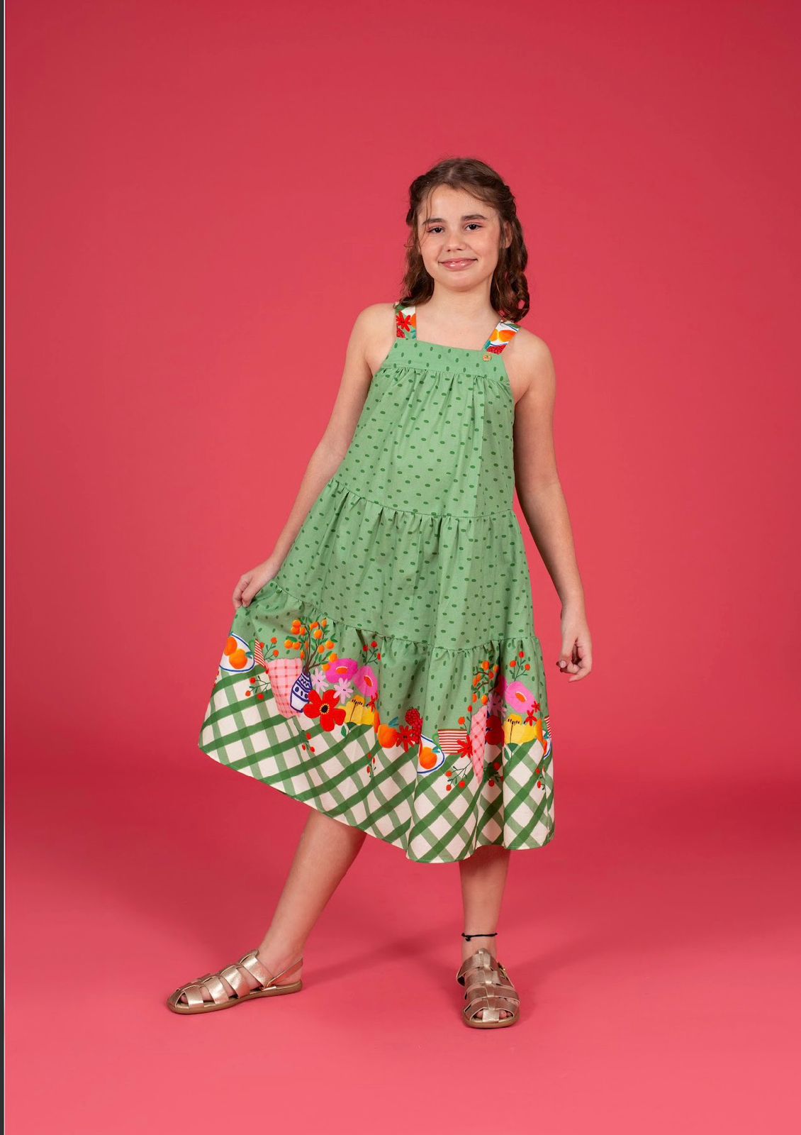 Vestido Barra Xadrez