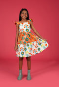 Vestido Floral Terracota